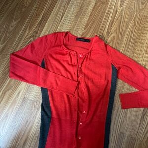The Limited Red and Black Women's Cardigan